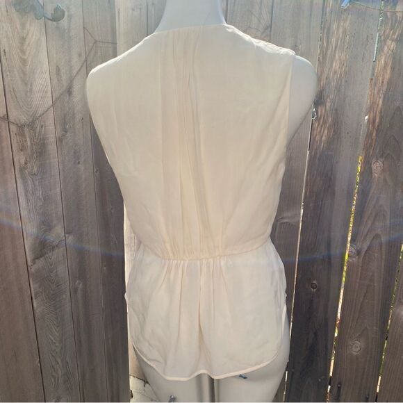 French Connection silk blouse in cream color size 6 - Picture 4 of 8